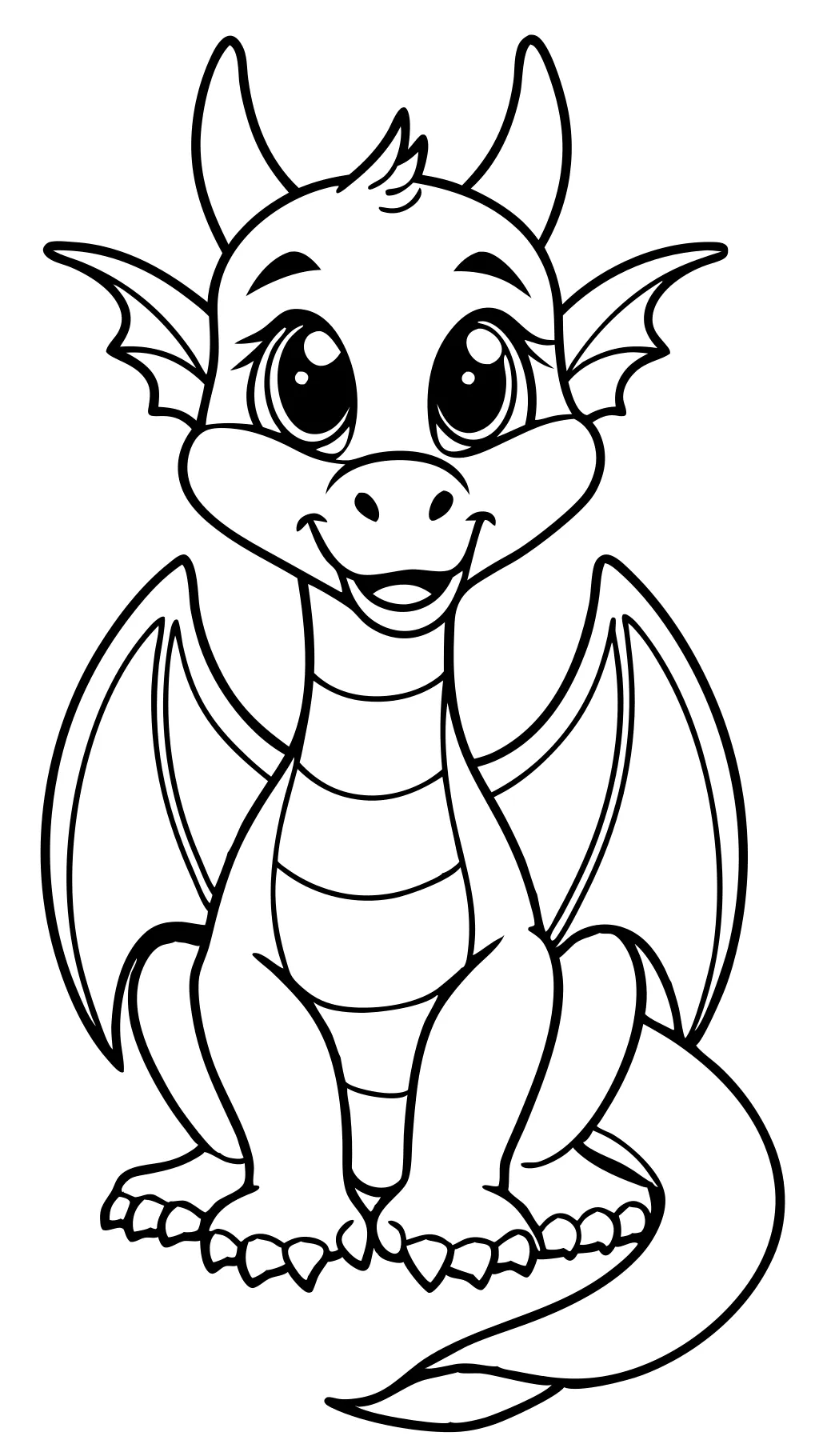 Dragones para colorear imprimibles